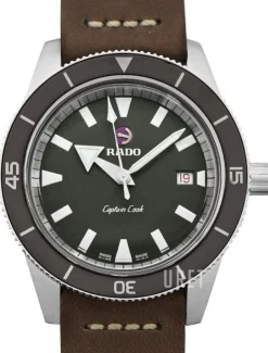 Captain Cook Grå/Läder Ø42 mm