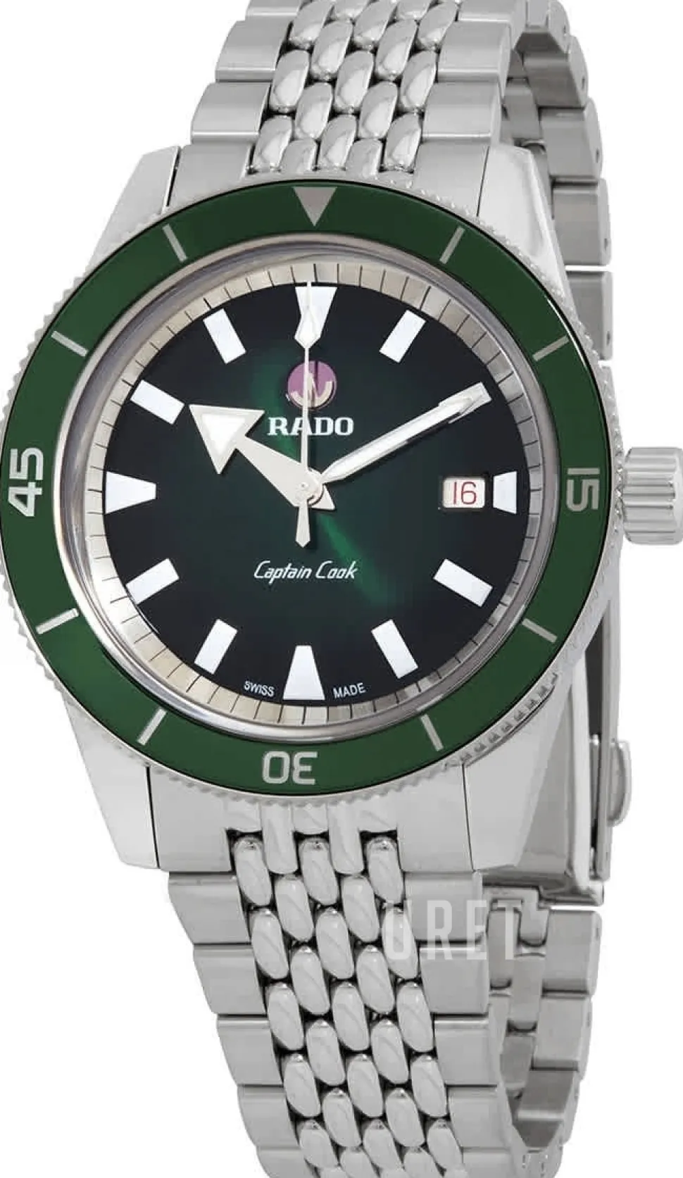 Captain Cook Grön/Stål Ø42 mm