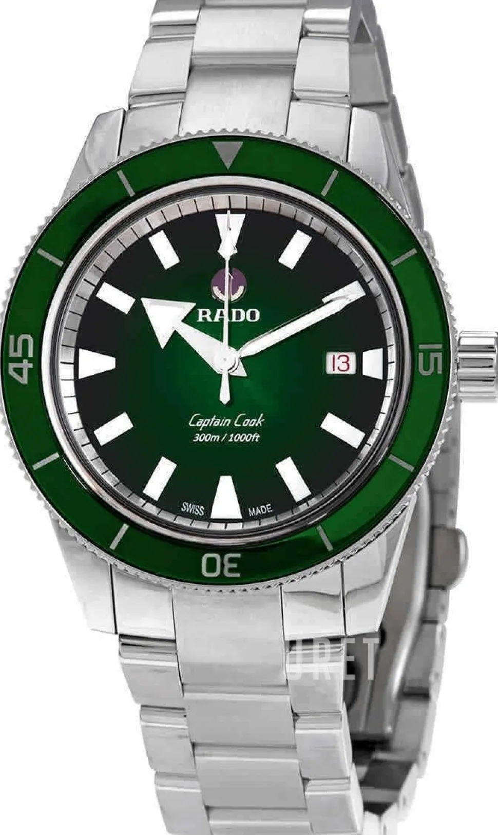 Captain Cook Grön/Stål Ø42 mm