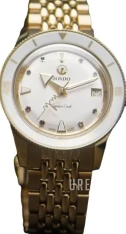 Captain Cook X Marina Hoermanseder Heartbeat Vit/Gulguldtonat stål Ø37 mm