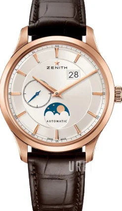 Captain Silverfärgad/Läder Ø40 mm