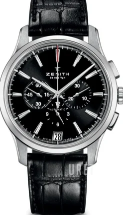 Captain Svart/Läder Ø42 mm