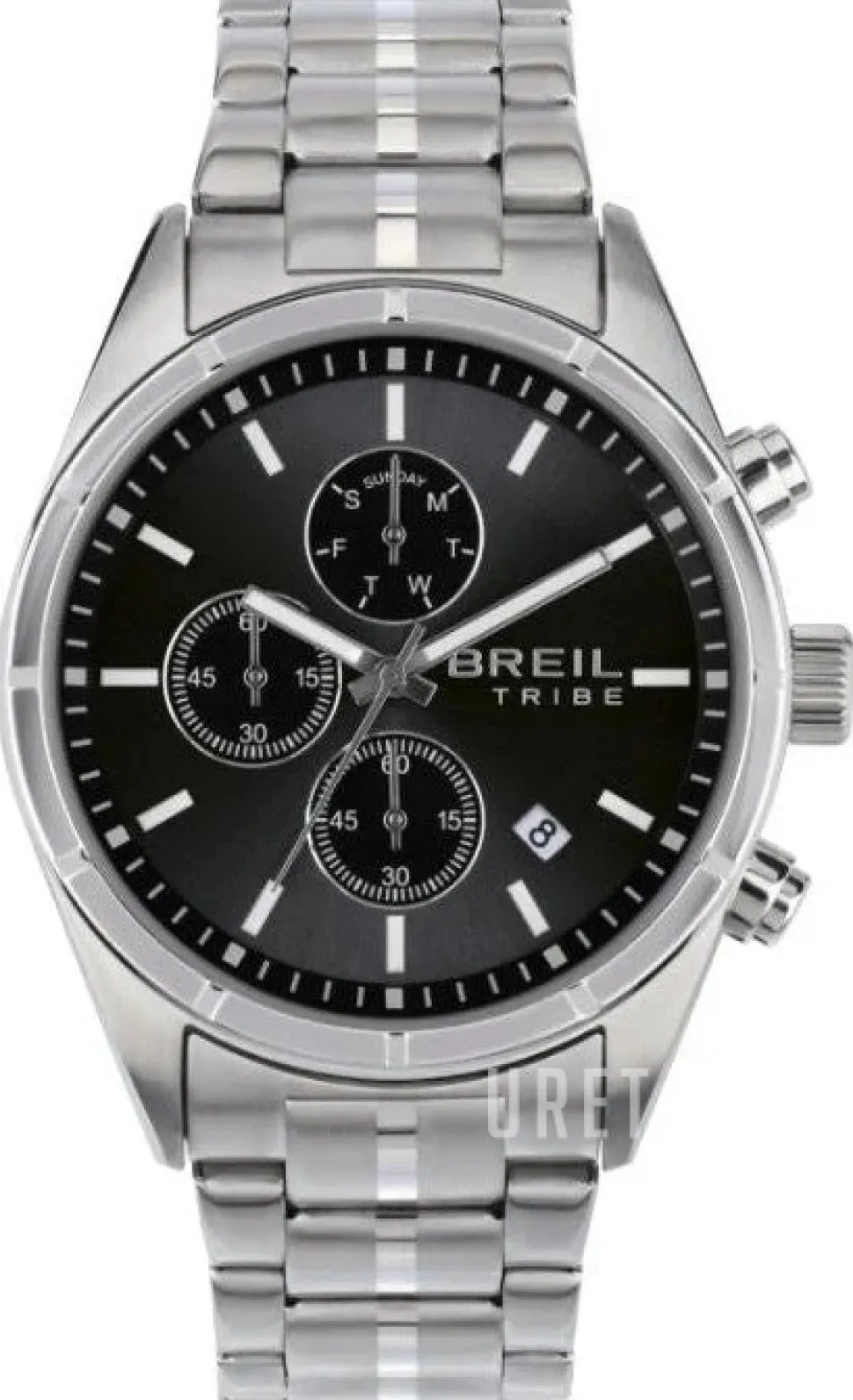 Captain Svart/Stål Ø42 mm