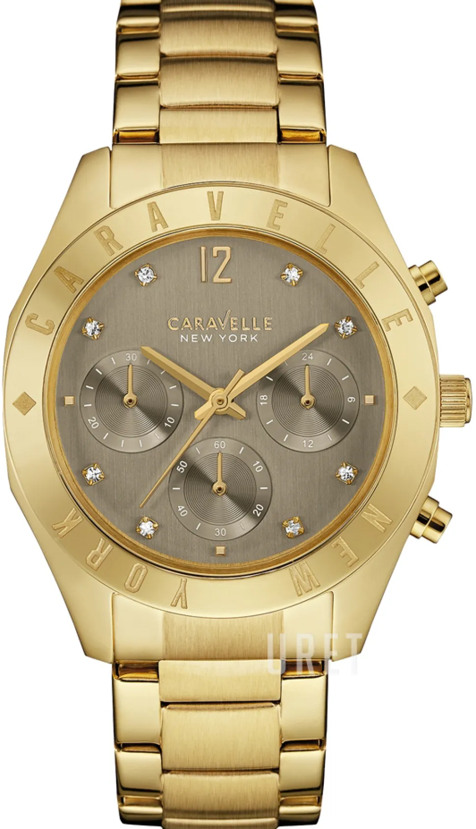 Caravelle Grå/Gulguldtonat stål Ø36 mm