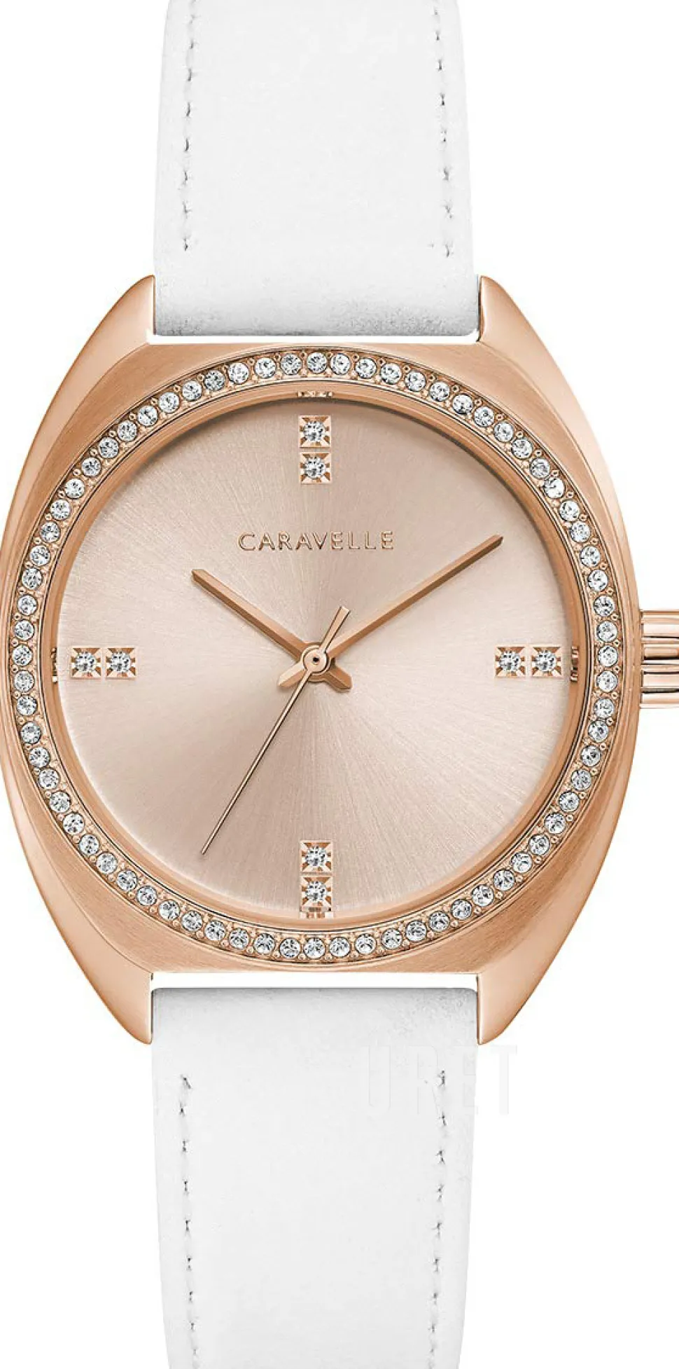 Caravelle Roséguldstonad/Läder Ø32 mm