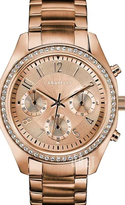 Caravelle Roséguldstonad/Roséguldstonat stål Ø36 mm