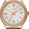 Caravelle Silverfärgad/Roséguldstonat stål Ø32 mm