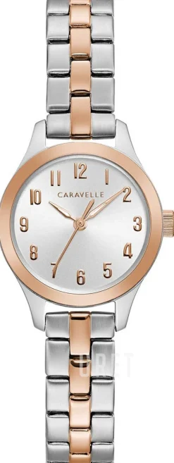 Caravelle Silverfärgad/Roséguldstonat stål Ø24 mm
