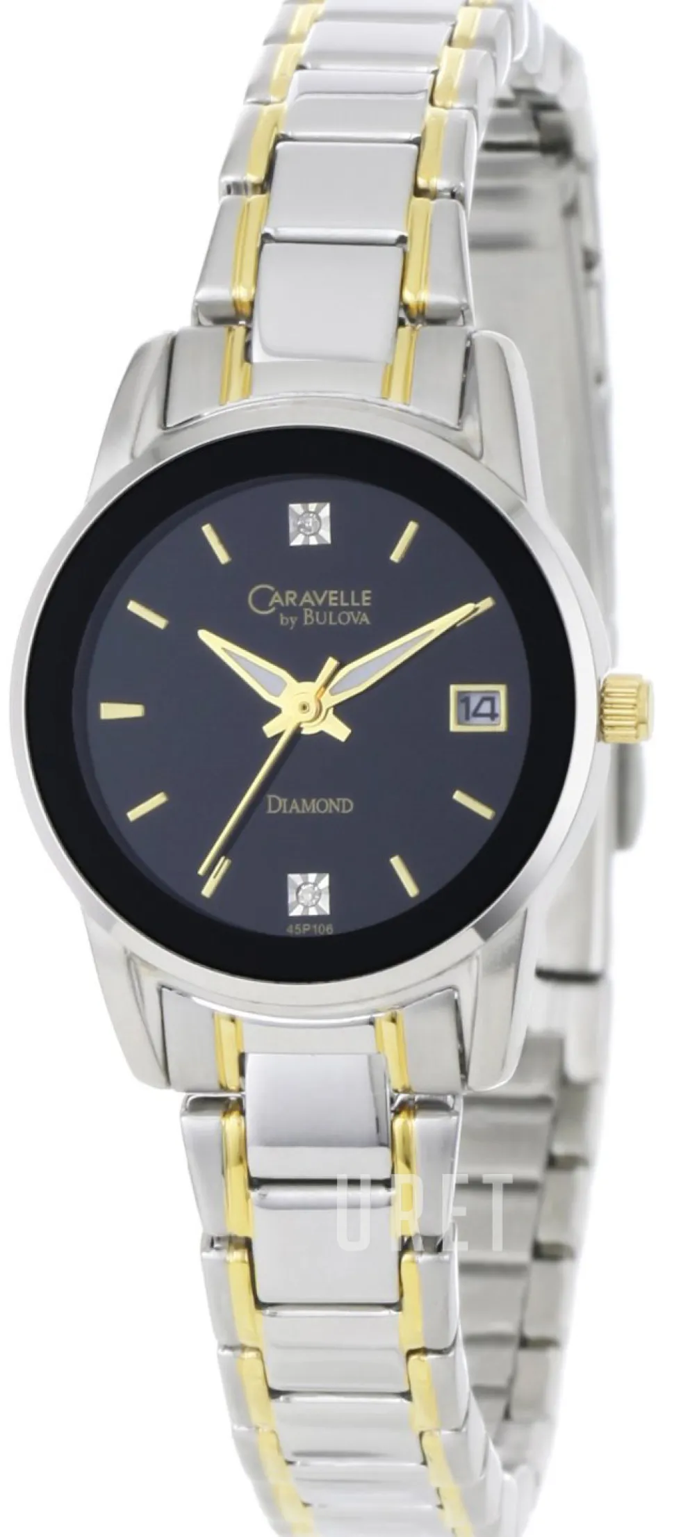 Caravelle Svart/Gulguldtonat stål Ø24 mm