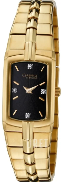Caravelle Svart/Gulguldtonat stål