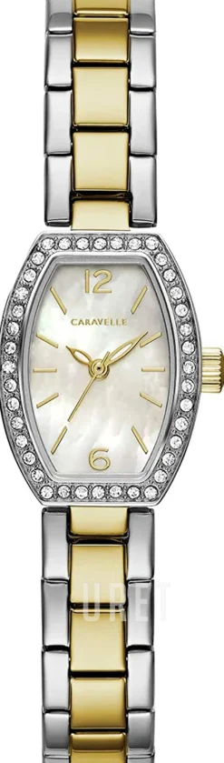 Caravelle Vit/Gulguldtonat stål