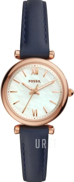 Carlie Mini Vit/Läder Ø28 mm