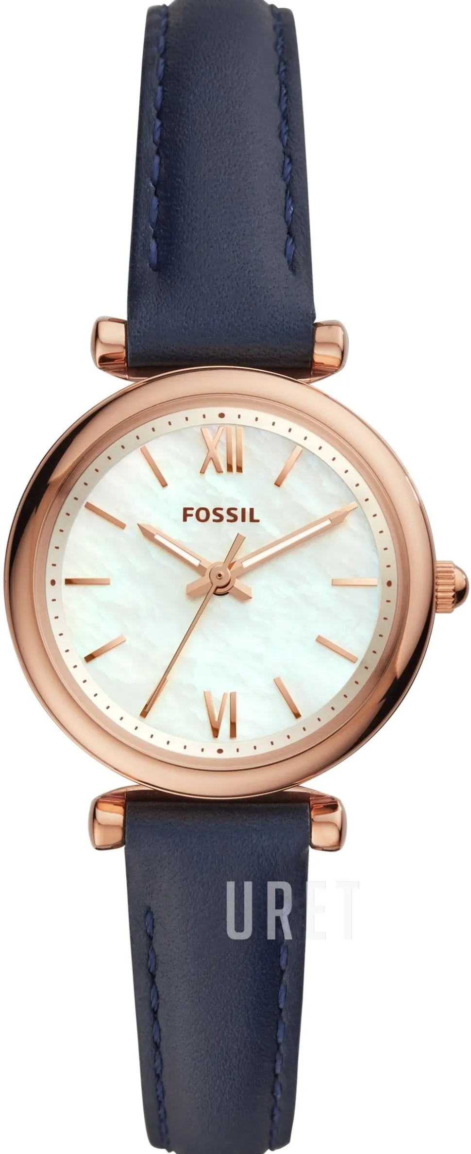 Carlie Mini Vit/Läder Ø28 mm