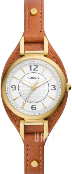 Carlie Mini Vit/Läder Ø28 mm