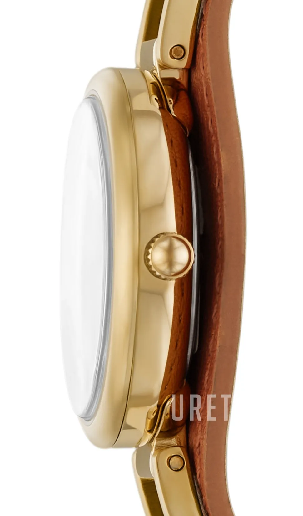 Carlie Mini Vit/Läder Ø28 mm