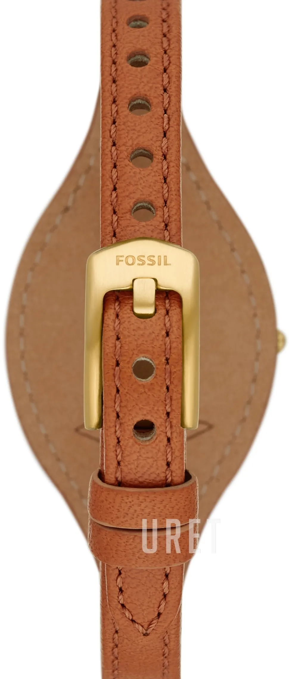 Carlie Mini Vit/Läder Ø28 mm