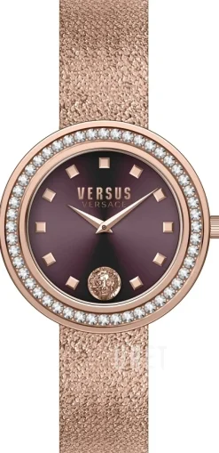 Carnaby Street Röd/Roséguldstonat stål Ø39 mm