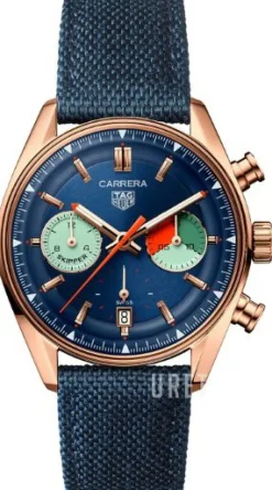 Carrera Blå/Läder Ø39 mm