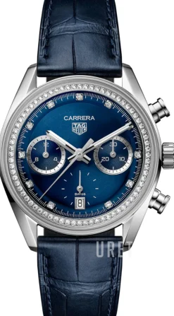 Carrera Blå/Läder Ø39 mm