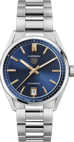 Carrera Blå/Stål Ø36 mm