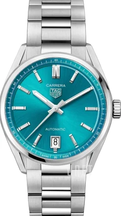 Carrera Blå/Stål Ø36 mm