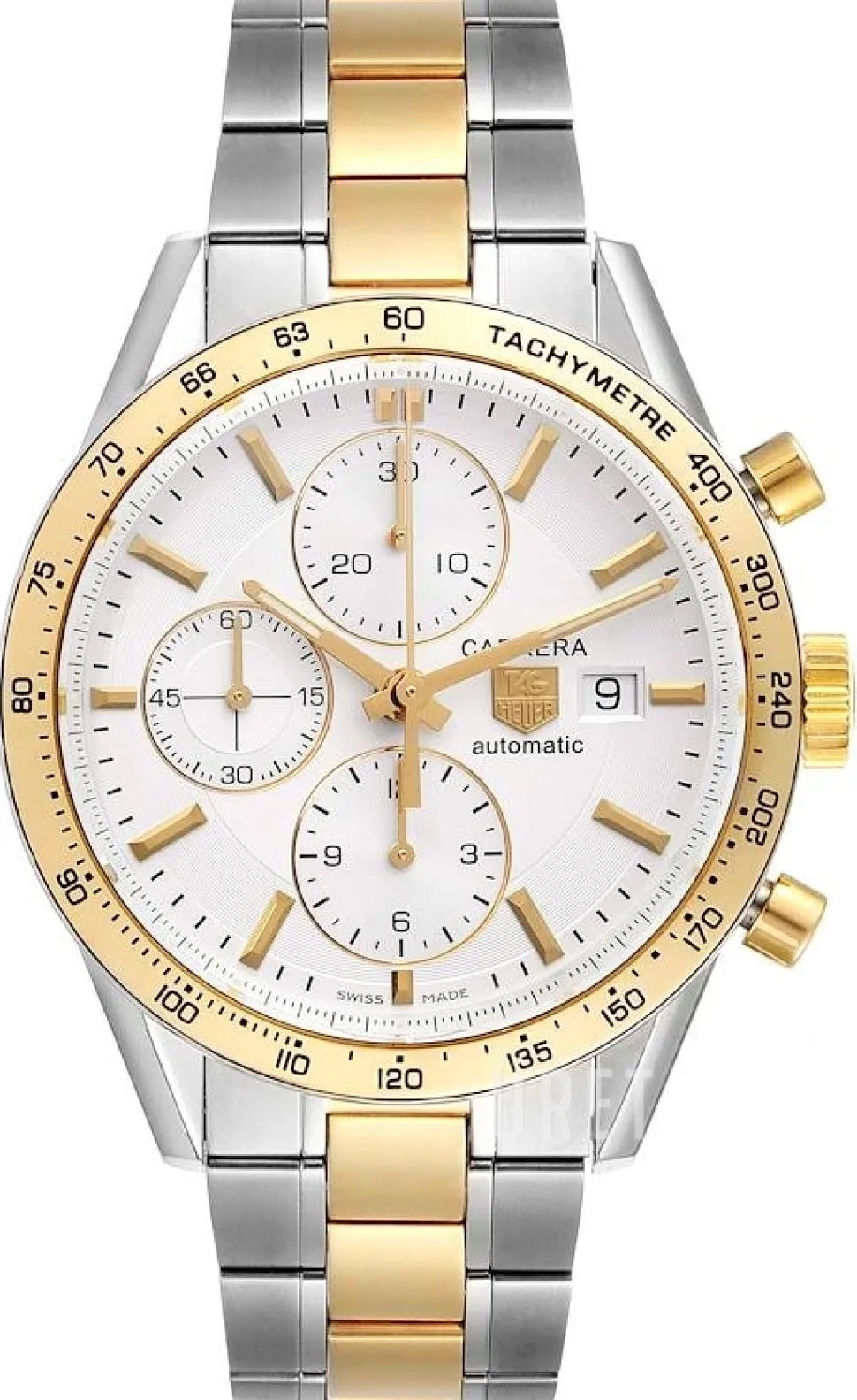 Carrera Calibre 16 Automatic Chronograph Silverfärgad/18 karat gult guld Ø41 mm
