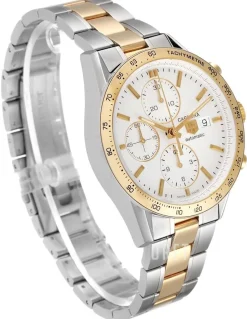 Carrera Calibre 16 Automatic Chronograph Silverfärgad/18 karat gult guld Ø41 mm