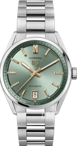 Carrera Grön/Stål Ø36 mm