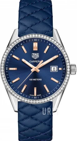 Carrera Lady Blå/Läder Ø39 mm