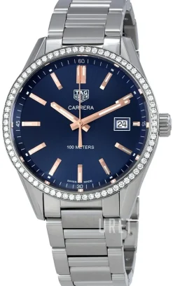 Carrera Lady Blå/Stål Ø39 mm