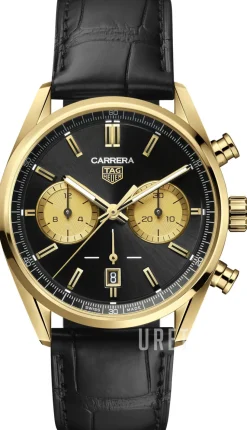 Carrera Svart/Läder Ø42 mm