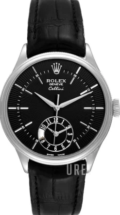 Cellini Dual Time Svart/Läder Ø39 mm