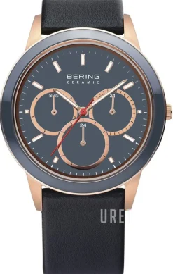 Ceramic Grå/Läder Ø40 mm