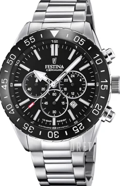 Ceramic Svart/Stål Ø44 mm