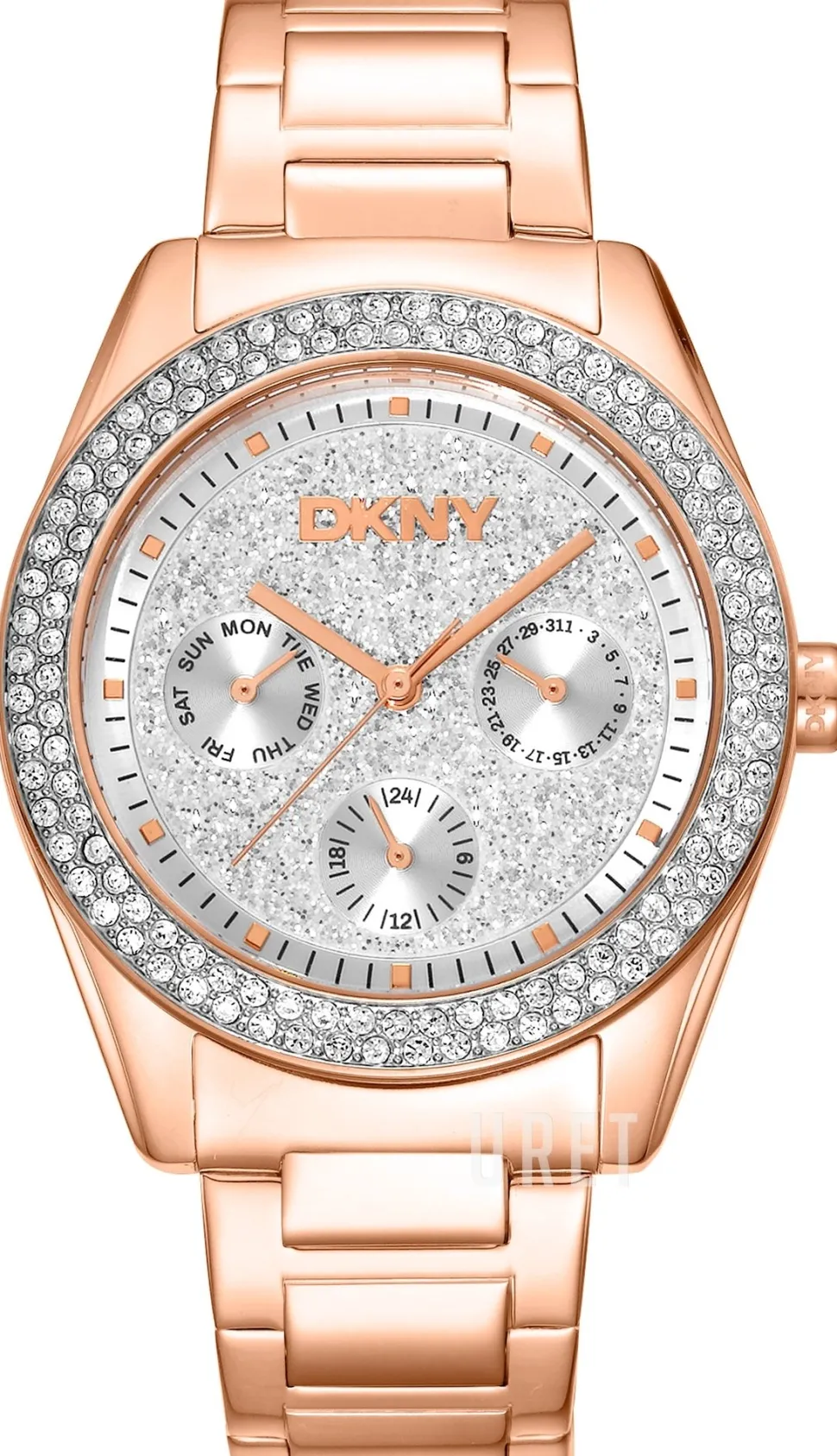 Chambers Multi Glitz Silverfärgad/Roséguldstonat stål Ø36 mm