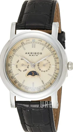 Champagnefärgad/Läder Ø41 mm