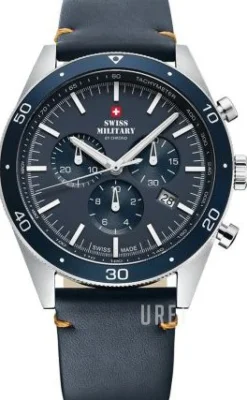 Chrono Blå/Läder Ø43 mm