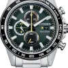 Chrono Grön/Stål Ø44 mm