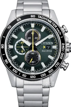 Chrono Grön/Stål Ø44 mm