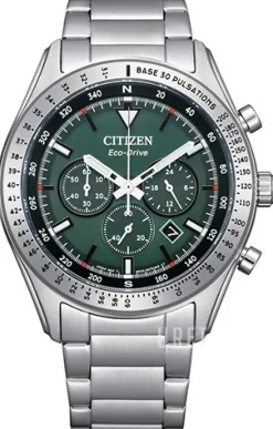 Chrono Grön/Stål Ø43 mm