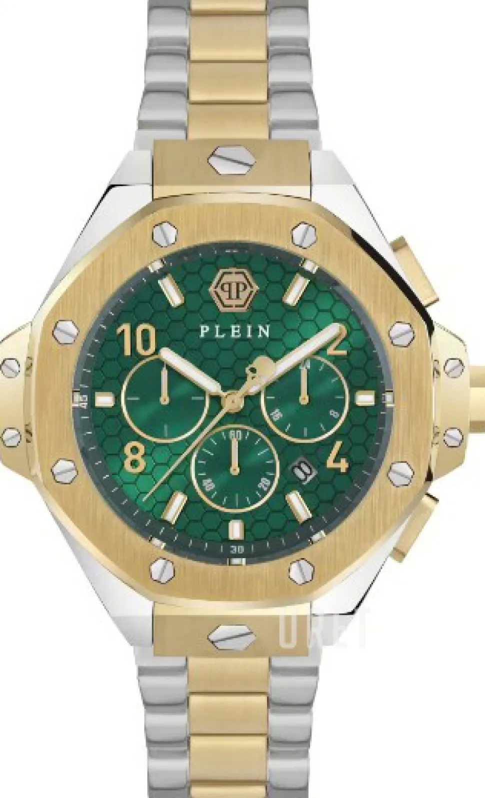 Chrono Royal Grön/Gulguldtonat stål Ø46 mm