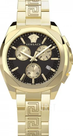 Chrono Svart/Gulguldtonat stål Ø40 mm