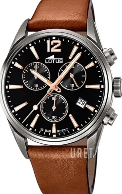 Chrono Svart/Läder Ø42 mm