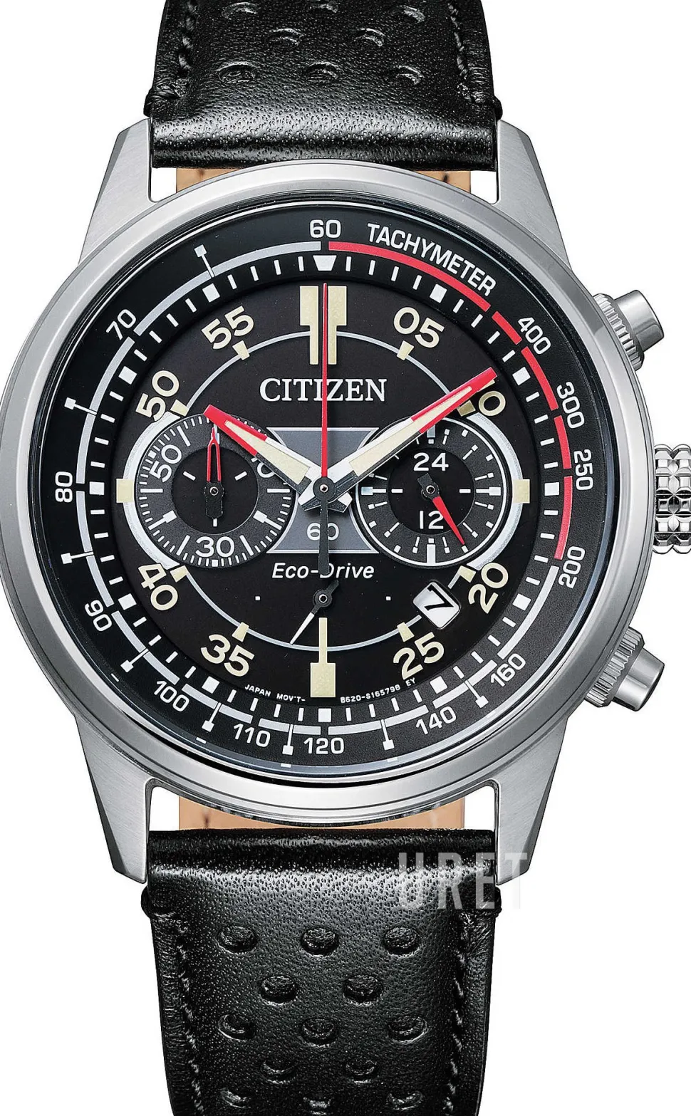 Chrono Svart/Läder Ø42 mm