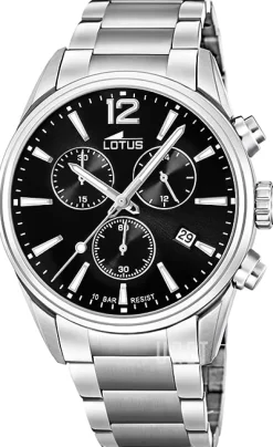 Chrono Svart/Stål Ø42 mm