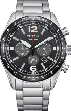 Chrono Svart/Stål Ø43 mm