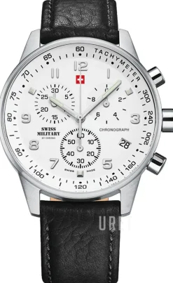 Chrono Vit/Läder Ø41 mm