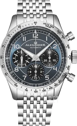 Chronograph Blå/Stål Ø42 mm