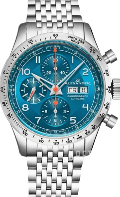 Chronograph Blå/Stål Ø42 mm