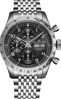 Chronograph Svart/Stål Ø42 mm